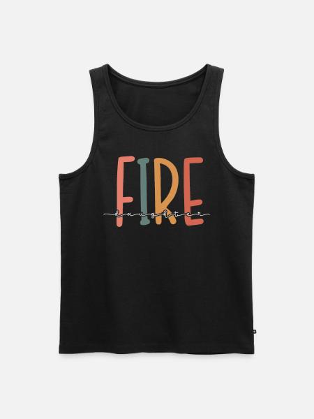 Intervention d’urgence rétro Fire Daughter - Débardeur bio Premium Homme - noir