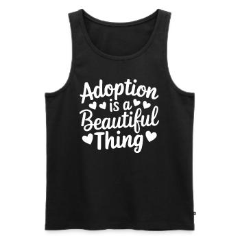 Adoption Ist Eine Schöne Sache: Elternschaft Lustig - Männer Premium Bio Tank Top - Schwarz - Vorne - AI Model Male 178 light (178cm)