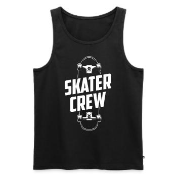 Skater Crew Lustiges Skaten Longboarding Skate - Männer Premium Bio Tank Top - Schwarz - Vorne - AI Model Male 178 light (178cm)