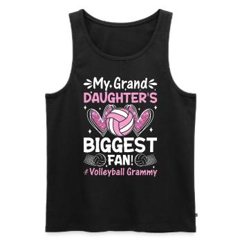 Volleyball Grammy Bump Set Spike Lustiger Volleyball - Männer Premium Bio Tank Top - Schwarz - Vorne - Michal (187cm)
