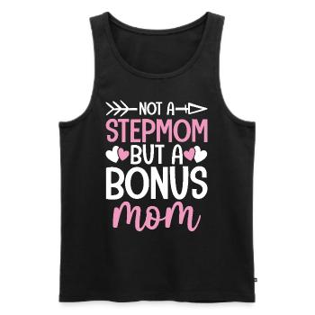 Keine Stiefmutter Lustige Mutter Bonus Mutter Zweite Mutter - Männer Premium Bio Tank Top - Schwarz - Vorne - AI Model Male 178 light (178cm)