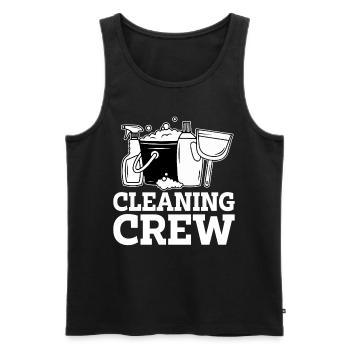 Cleaning Crew Funny Janitorial Housekeepers Maid - Men's Premium Organic Tank Top - black - Front - Michal (187cm)