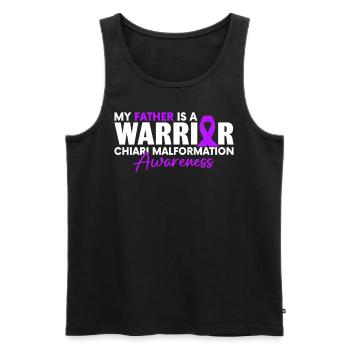 Mein Vater Ist Ein Krieger Lila Band Chiari - Männer Premium Bio Tank Top - Schwarz - Vorne - Michal (187cm)