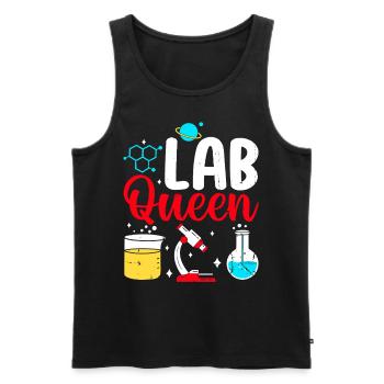 Lab Queen Labortechnikerin MLS CLS Lustig - Männer Premium Bio Tank Top - Schwarz - Vorne - AI Model Male 178 light (178cm)