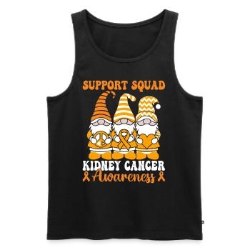 Support Squad Green Ribbon Organ Transplant - Men's Premium Organic Tank Top - black - Front - AI Model Male 178 light (178cm)