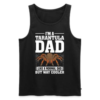 Tarantula Dad Funny Hairy Spider Arachnid Dad - Men's Premium Organic Tank Top - black - Front - AI Model Male 178 light (178cm)