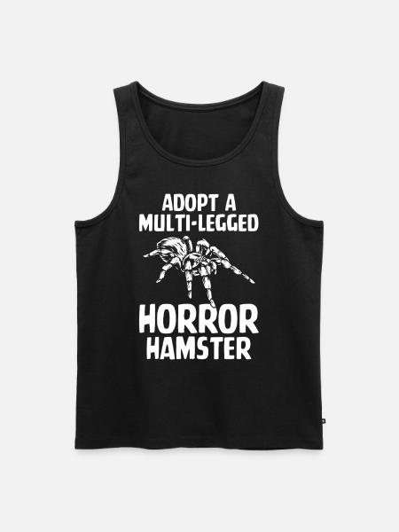 Multi Legged Skräck Hamster Rolig Tarantula - Ekologisk premium tanktopp herr - svart