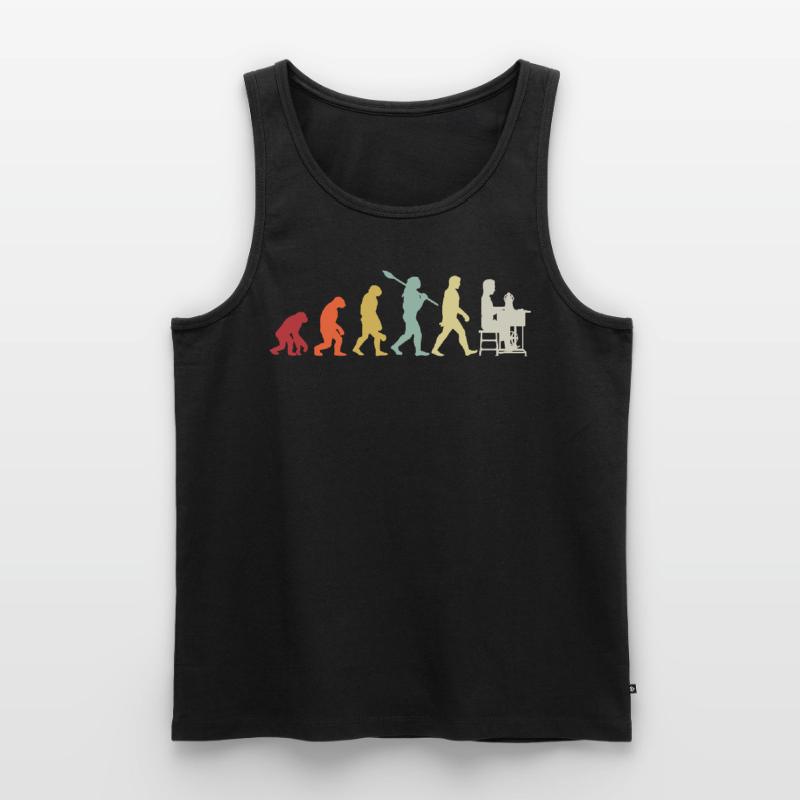 Funny Evolution Computer Information Technology Men's Premium Organic Tank Top