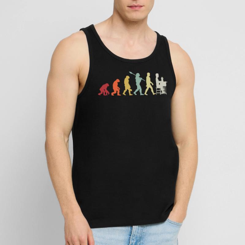 Funny Evolution Computer Information Technology Men's Premium Organic Tank Top