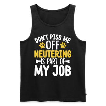 Piss mich nicht an, lustiges Tierkrankenhaus - Männer Premium Bio Tank Top - Schwarz - Vorne - Michal (187cm)