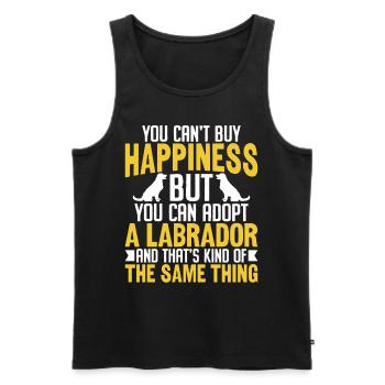 Sie können einen Labrador Funny Lab Retriever adoptieren - Männer Premium Bio Tank Top - Schwarz - Vorne - Michal (187cm)