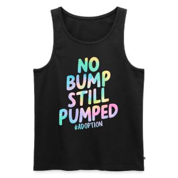 Keine Beule Immer noch Welpe Lustige Adoption Tie Dye - Männer Premium Bio Tank Top - Schwarz - Vorne - AI Model Male 178 light (178cm)