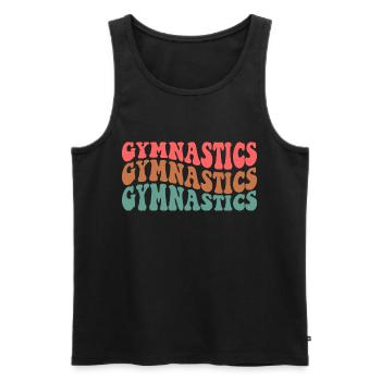 Gymnastique - Débardeur bio Premium Homme - noir - Devant - Michal (187cm)