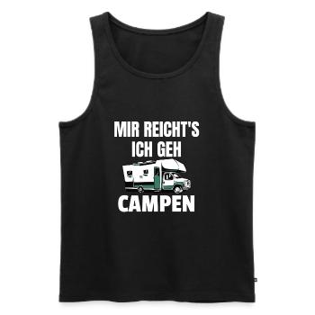 Mir Reichts Ich Geh Campen Wohnmobil Camper Lustig - Männer Premium Bio Tank Top - Schwarz - Vorne - Michal (187cm)