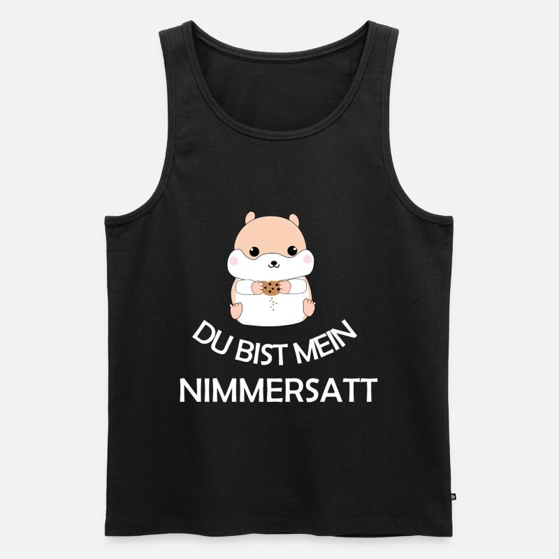 Nimmersatt - Männer Premium Bio Tank Top - Schwarz