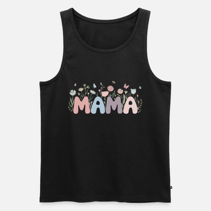 Mama - Männer Premium Bio Tank Top - Schwarz