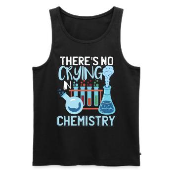 Drôle de professeur de chimie - Débardeur bio Premium Homme - noir - Devant - AI Model Male 178 light (178cm)