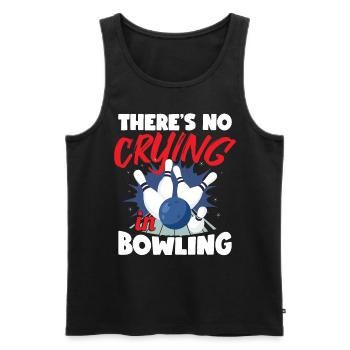 Il n’y a pas de pleurs au bowling - Débardeur bio Premium Homme - noir - Devant - Michal (187cm)