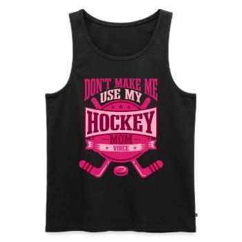 Women Ice Hockey Mom - Men's Premium Organic Tank Top - black - Front - Michal (187cm)