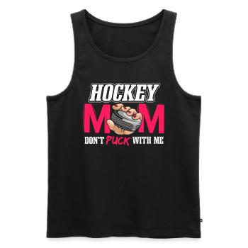 Hockey Mom - Men's Premium Organic Tank Top - black - Front - Michal (187cm)