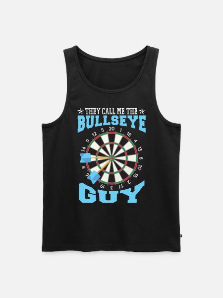 Bullseye Guy Darts - Débardeur bio Premium Homme - noir