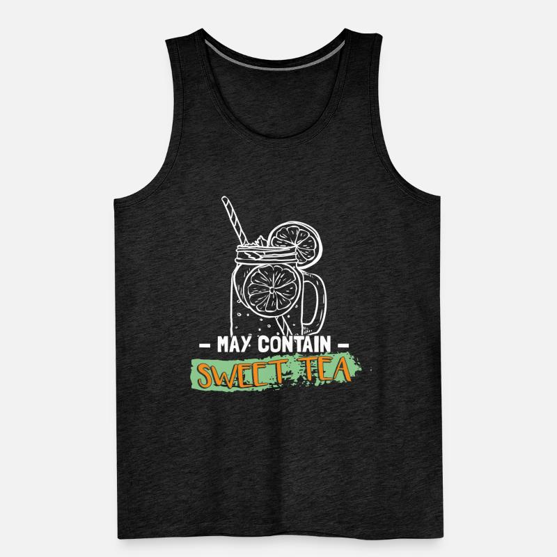 May Contain Sweet Tea | Tea Drinker | Ice Tea Men's Premium Organic Tank Top