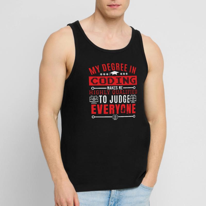Coding Humor Coder Programmierer Männer Premium Bio Tank Top