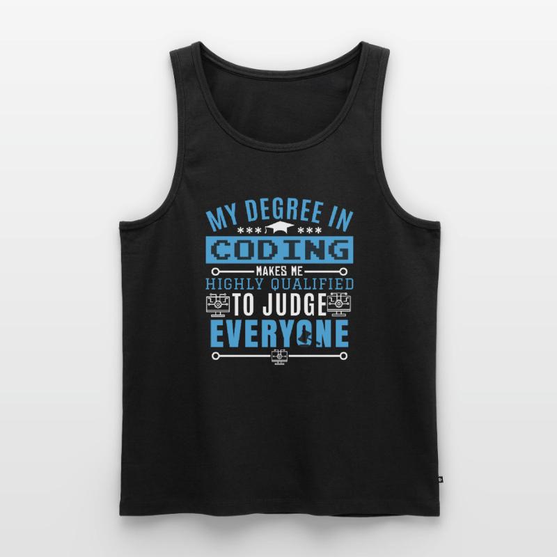 Coder Humor Programmierer Programmierer Humor Männer Premium Bio Tank Top