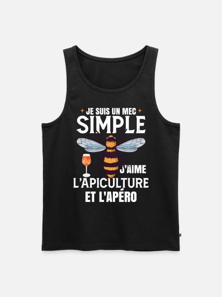 Apiculture Et L'Apéro - Débardeur bio Premium Homme - noir