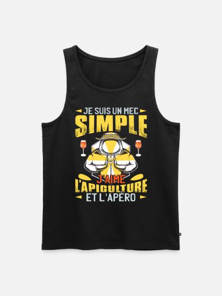 Abeilles | Apicole | Apiculture | Bee - Débardeur bio Premium Homme - noir