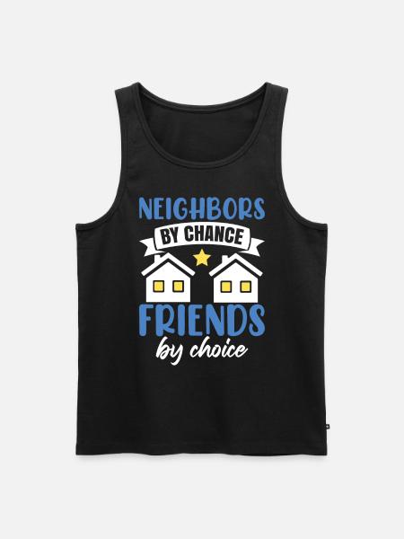 Neighbors By Chance - Men's Premium Organic Tank Top - black
