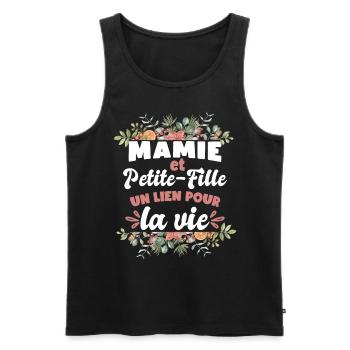 Mamie Et Petite-Fille - Débardeur bio Premium Homme - noir - Devant - Michal (187cm)