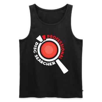 Professional Disc Searcher - Men's Premium Organic Tank Top - black - Front - Michal (187cm)
