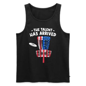 The Talent Has Arrived - Men's Premium Organic Tank Top - black - Front - Michal (187cm)