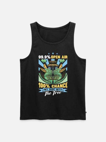 Funny Disc Golf - Men's Premium Organic Tank Top - black