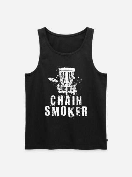 Lustiger Discgolf-Humor - Männer Premium Bio Tank Top - Schwarz