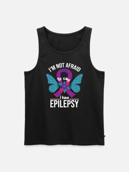 I Have Epilepsy - Men's Premium Organic Tank Top - black