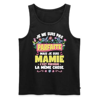 Je Suis Mamie - Débardeur bio Premium Homme - noir - Devant - Michal (187cm)