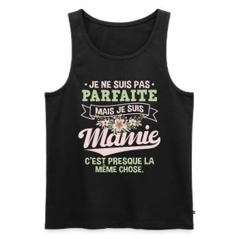Je Suis Mamie Fête Des Mères - Débardeur bio Premium Homme - noir - Devant - Michal (187cm)