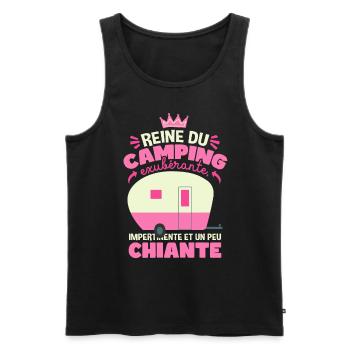 Reine Du Camping - Débardeur bio Premium Homme - noir - Devant - Michal (187cm)