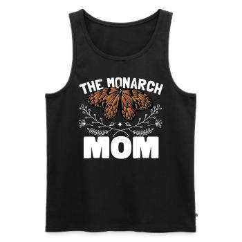 Monarchfalter Mama - Männer Premium Bio Tank Top - Schwarz - Vorne - Michal (187cm)