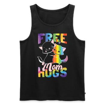 Pride Month | LGBTQ Mom | Lesbische | Schwul - Männer Premium Bio Tank Top - Schwarz - Vorne - Michal (187cm)