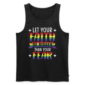 LGBTQ Zitat LGBT Pride Monat - Männer Premium Bio Tank Top - Schwarz - Vorne - Michal (187cm)