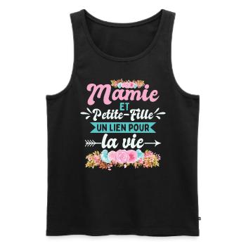 Mamie Et Petite-Fille - Débardeur bio Premium Homme - noir - Devant - Michal (187cm)