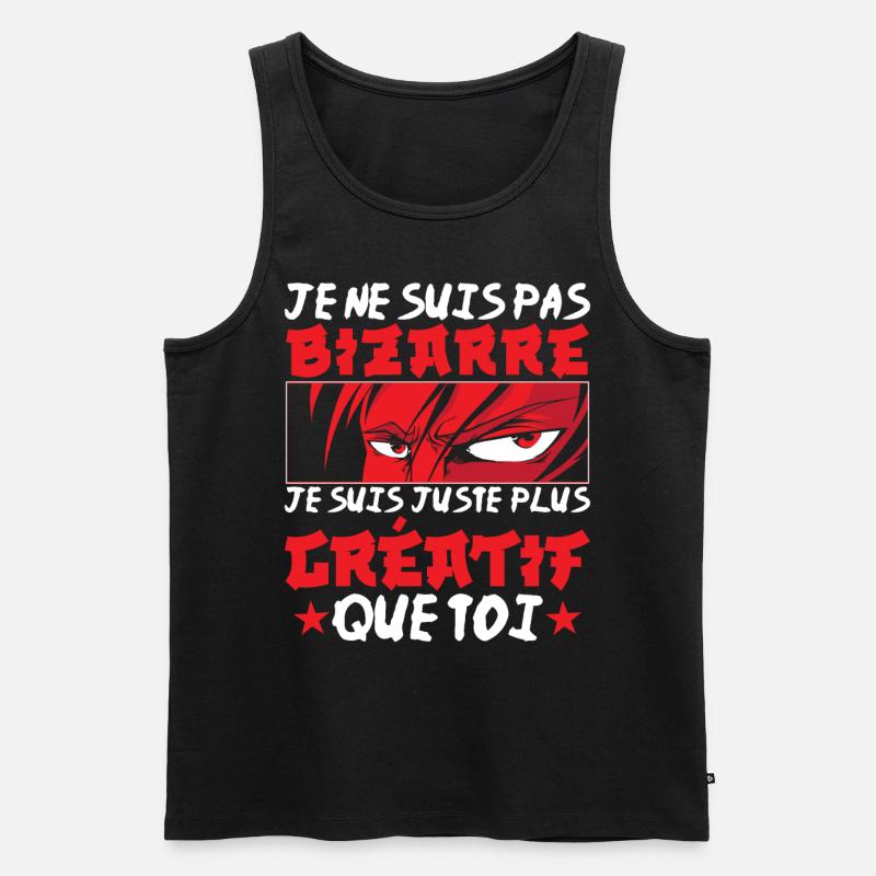 Anime Manga Geschenk - Männer Premium Bio Tank Top - Schwarz