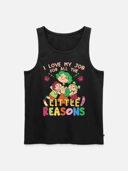 Jeg elsker mit job af alle de små grunde - Herre Premium økologisk tanktop - sort