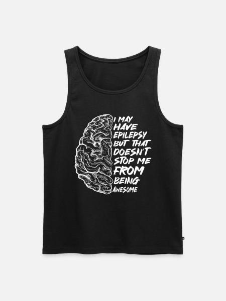 Jeg kan ha epilepsi - Premium økologisk Tanktop for menn - svart