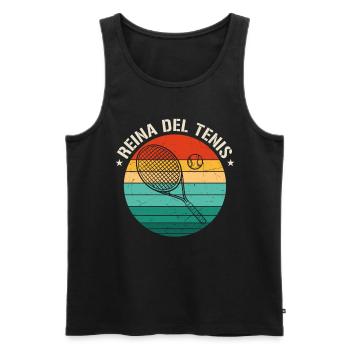 Reina Del Tenis - Débardeur bio Premium Homme - noir - Devant - Michal (187cm)