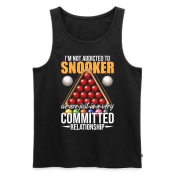 Snooker drôle - Débardeur bio Premium Homme - noir - Devant - Michal (187cm)