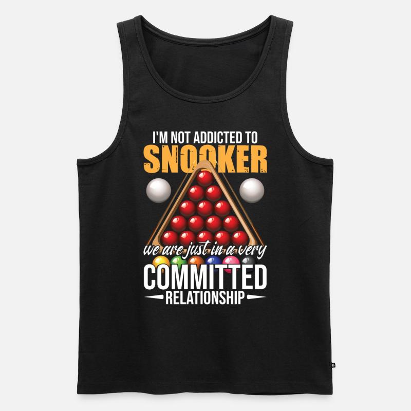 Snooker lustig - Männer Premium Bio Tank Top - Schwarz